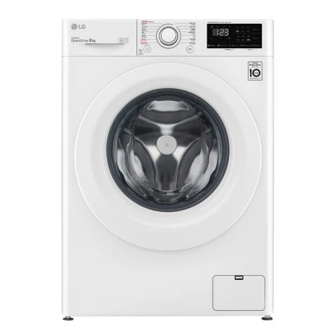 LG 樂金 F-1208V5W 8.0公斤 1200轉 直驅式變頻 Steam™ 蒸氣 前置式洗衣機