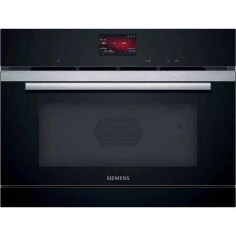 Siemens 西門子 CP269AGS0K 45厘米 36公升 7合1 嵌入式微波蒸烤焗爐 (30款中西食譜 + 15種加熱模式 + 彩幕)