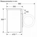 Siemens 西門子 WS14S468HK 8.0公斤 1400轉 iQ300 纖巧型洗衣機