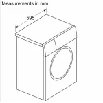 Siemens 西門子 WD14S4B0HK 8.0/5.0公斤 1400轉 洗衣乾衣機 (飛頂) (黑色圈)