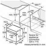 Bosch HSG7361W1 60厘米 71公升 嵌入式蒸焗爐 (白色玻璃)