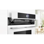 Bosch HSG7361W1 60厘米 71公升 嵌入式蒸焗爐 (白色玻璃)
