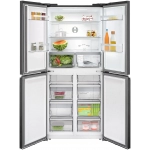 Bosch KMC85LBEA 550公升 Series 4 法式無霜纖薄十字門雪櫃 (黑鑽玻璃) (包拆箱埋位)