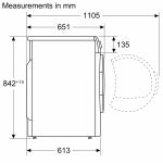 Bosch WQB246D0HK 9.0公斤 Series 8 變頻摩打 熱泵冷凝式乾衣機