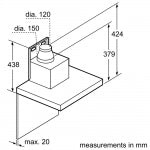 Bosch DWB91PR50B 90厘米 965m³/h 煙囪式抽油煙機